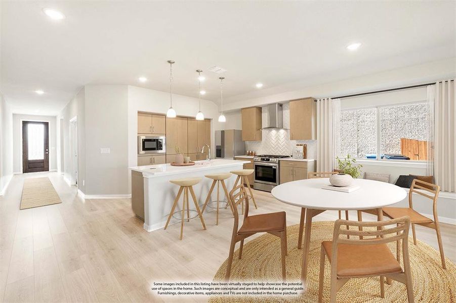 Furnished interior view inside a new home in Eagle Glen Elements, Alvarado (Image 6).