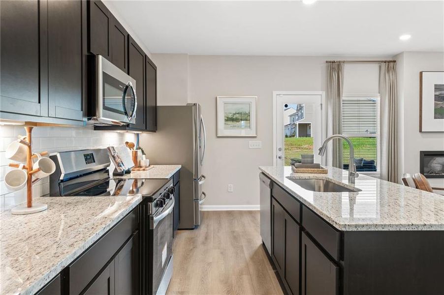 Furnished interior view inside a new home in , Rockmart (Image 6).