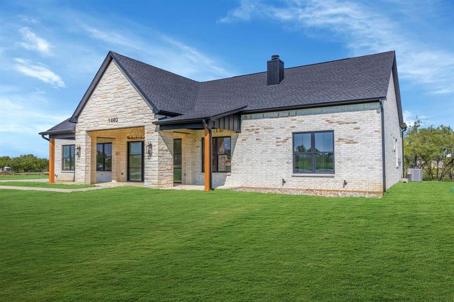 Exterior details and patio area of a home in , Joshua (Image 24).