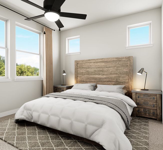 Representative furnished interior of a home built from the Scarbrough by Tri Pointe Homes in Paley Park at Easton Park, Austin (Image 14). Representative furnished interior of a home built from the Scarbrough by Tri Pointe Homes in Paley Park at Easton Park, Austin (Image 14).