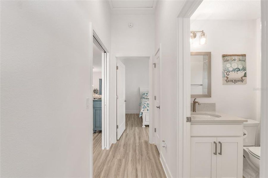 Furnished interior view inside a new home in , The Villages (Image 55).