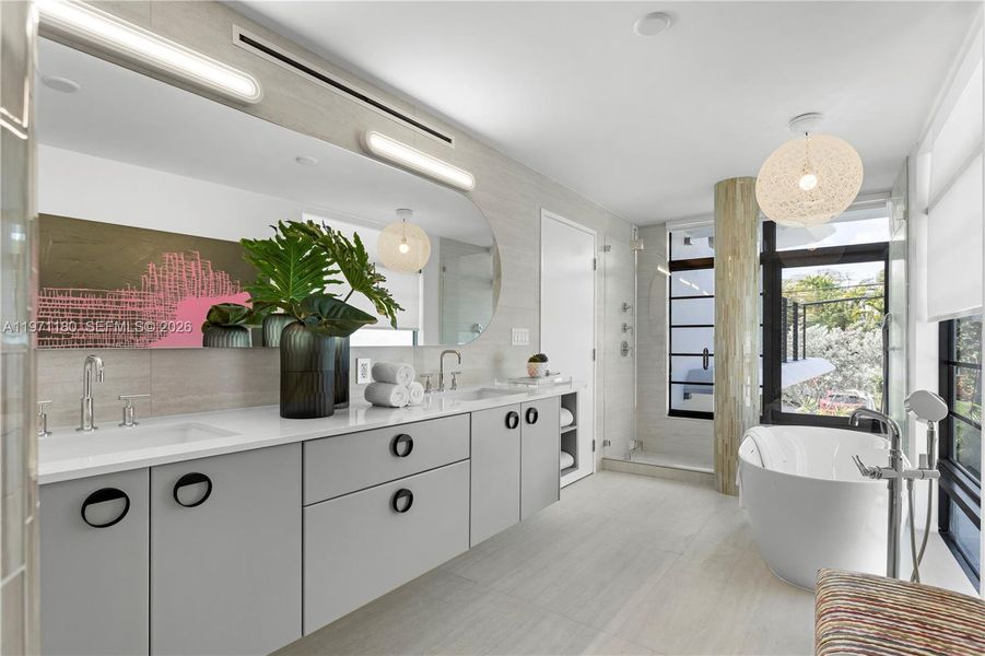 Furnished interior view inside a new home in , Miami (Image 6). Furnished interior view inside a new home in , Miami (Image 6).