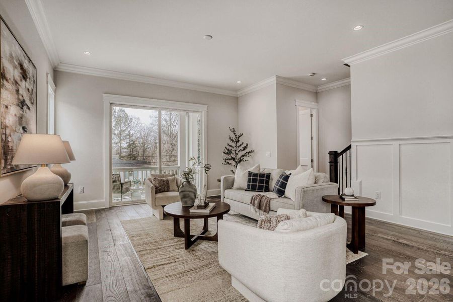 Furnished interior view inside a new home in , Charlotte (Image 11).