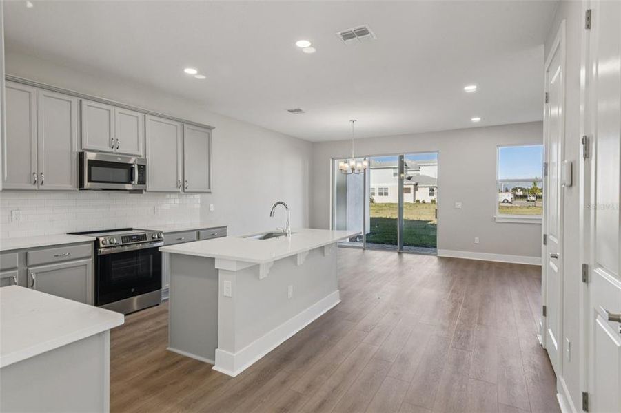 Furnished interior view inside a new home in Lagoon Residences at Epperson, Wesley Chapel (Image 8).