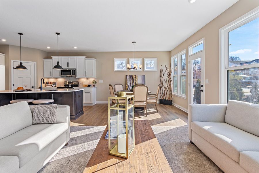 Representative furnished interior of a home built from the Edenton by Fischer Homes in Easton Park, Dallas (Image 12).