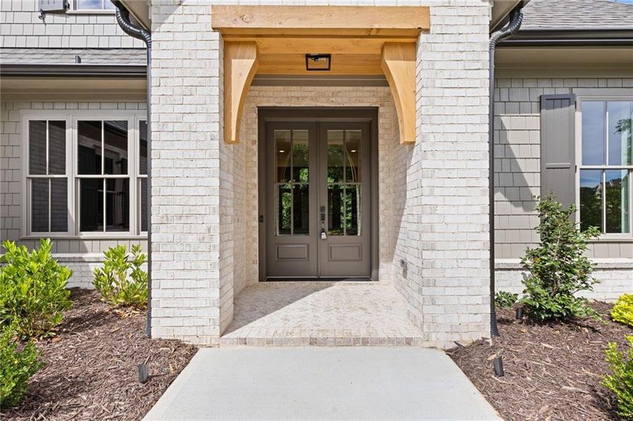 Exterior details and patio area of a home in , Flowery Branch (Image 4).