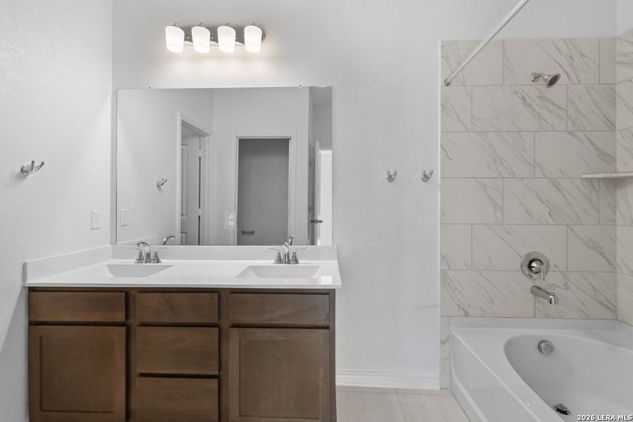 Furnished interior view inside a new home in Hidden Bluffs at TRP, San Antonio (Image 11).