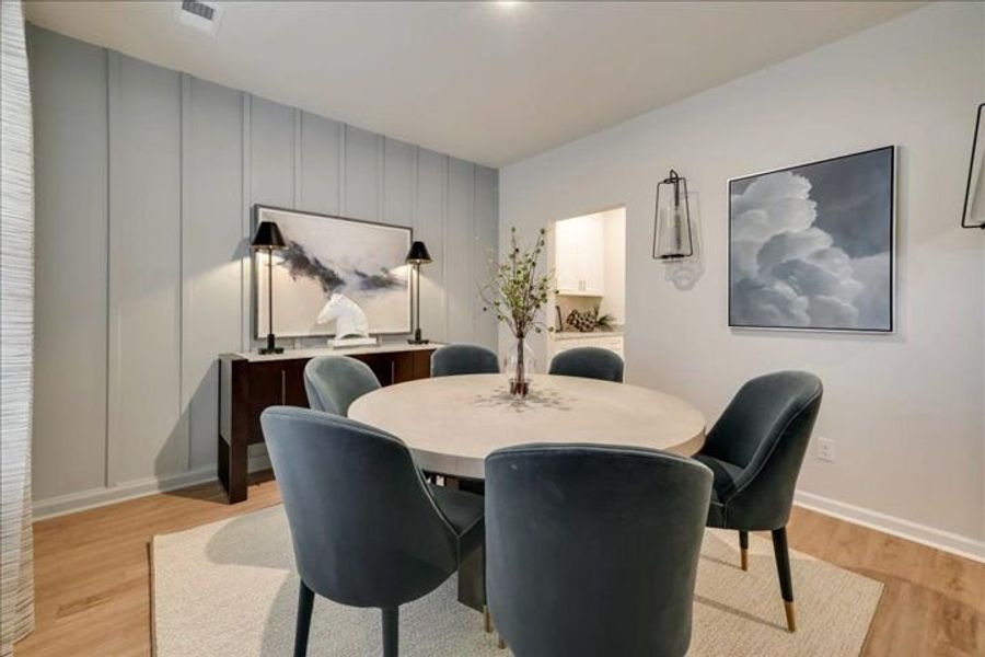 Representative furnished interior of a home built from the The Rembert by Stanley Martin Homes in Greenpoint, Harlem (Image 13).