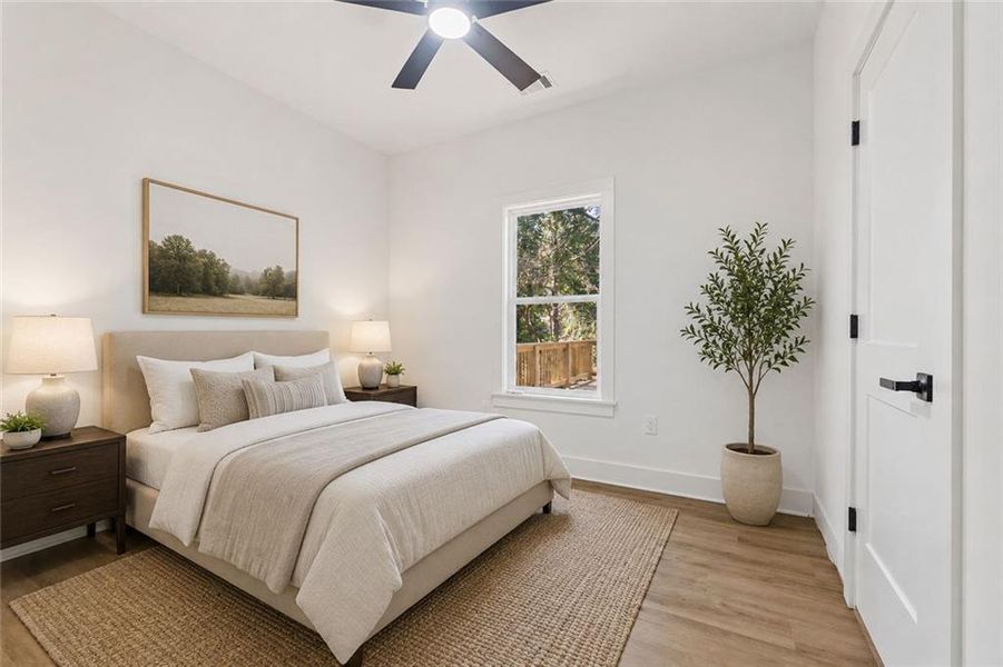 Furnished interior view inside a new home in , Atlanta (Image 26).