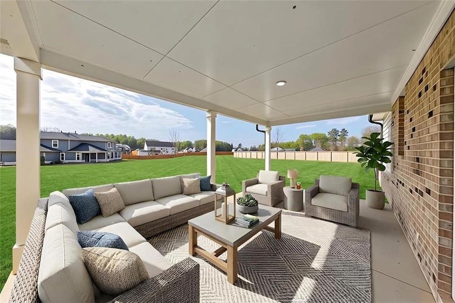 Exterior details and patio area of a home in Conner Farm, Dawsonville (Image 3).