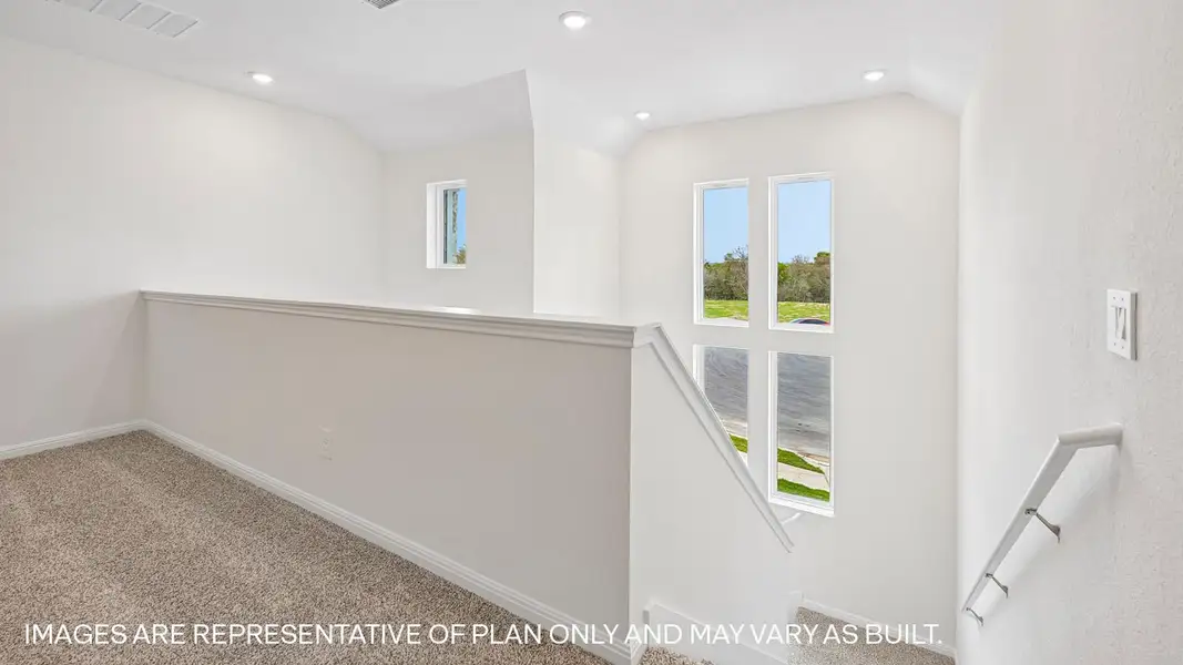 Representative unfurnished interior of a home built from the The Kemah by D.R. Horton in Revelry, Del Valle (Image 29).