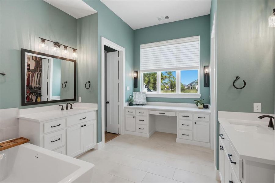 Furnished interior view inside a new home in Trinity Falls: 70ft. lots, McKinney (Image 35).