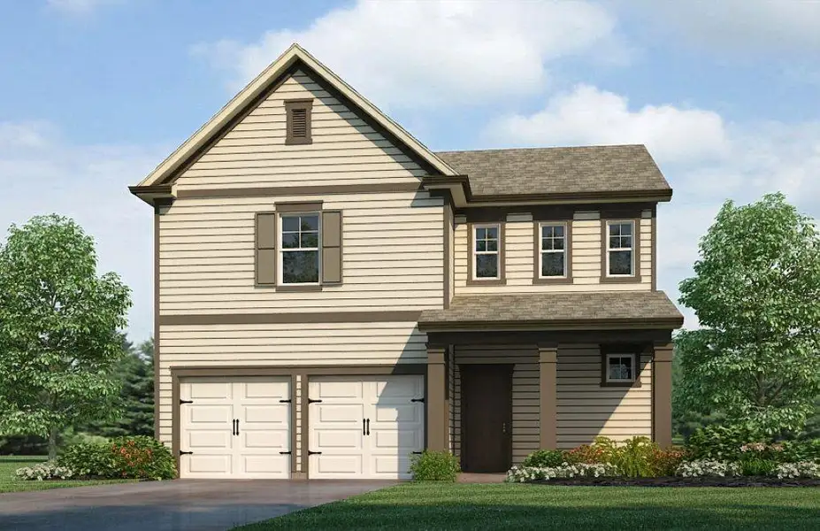 Front exterior of a home in the Hillbrooke Preserve community, located in Conyers, GA (Image 2). Front exterior of a home in the Hillbrooke Preserve community, located in Conyers, GA (Image 2).