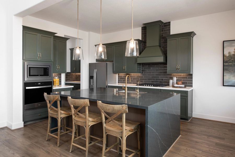 Kitchen open to family room Kitchen open to family room