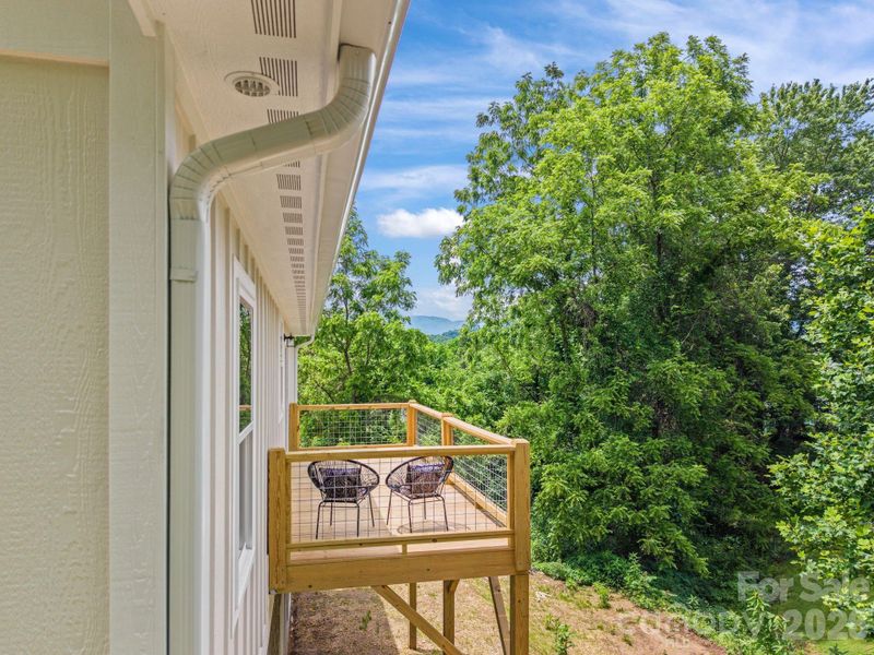 Exterior details and patio area of a home in , Waynesville (Image 29).