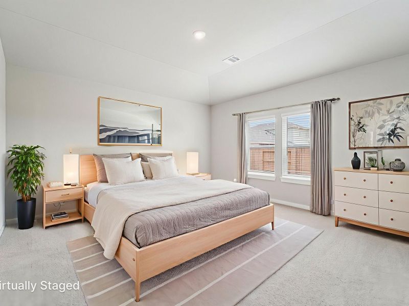 Furnished interior view inside a new home in Granger Pointe - Premier Series, Conroe (Image 7).