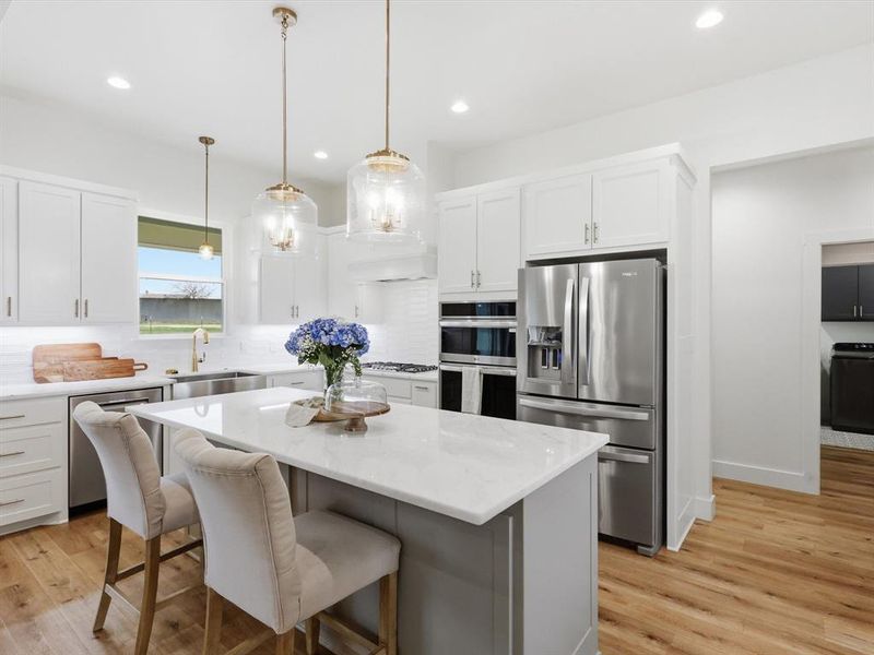 Furnished interior view inside a new home in , Weatherford (Image 12).
