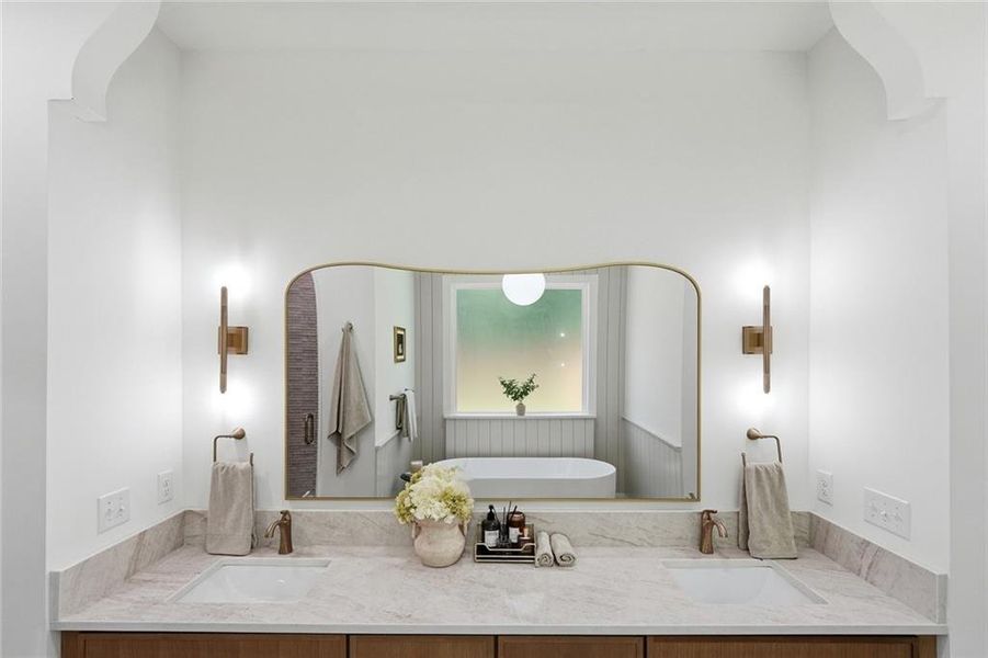 Furnished interior view inside a new home in , Powder Springs (Image 38).