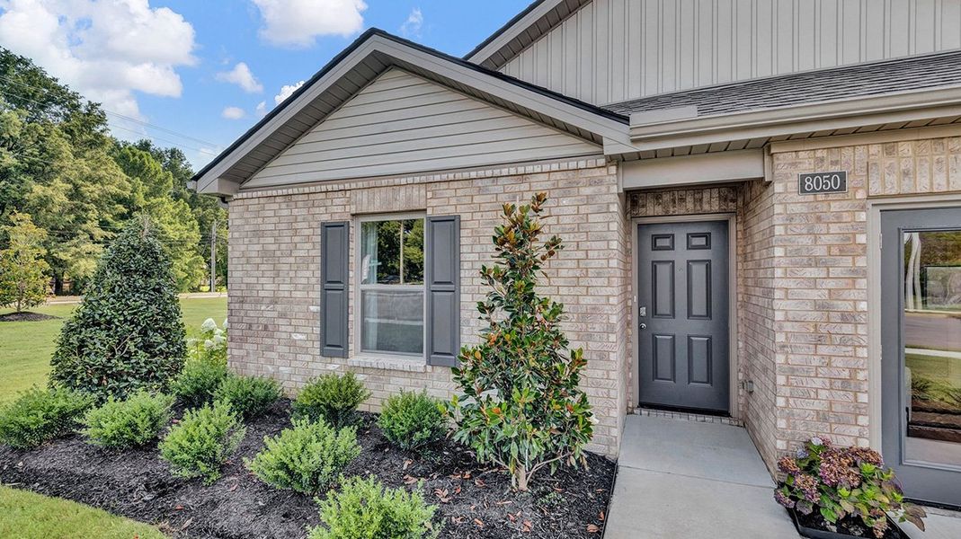 Representative exterior details of a home built from the Aspen by D.R. Horton in Huntington Estates, Millington (Image 3). Representative exterior details of a home built from the Aspen by D.R. Horton in Huntington Estates, Millington (Image 3).