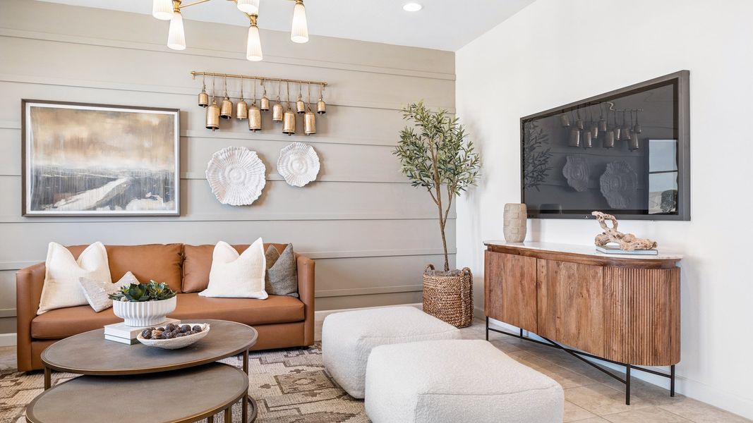 Representative furnished interior of a home built from the Denton by D.R. Horton in Radiance at Superstition Vistas, Apache Junction (Image 9).