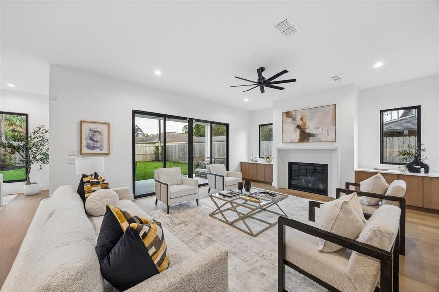 Furnished interior view inside a new home in , Houston (Image 11).