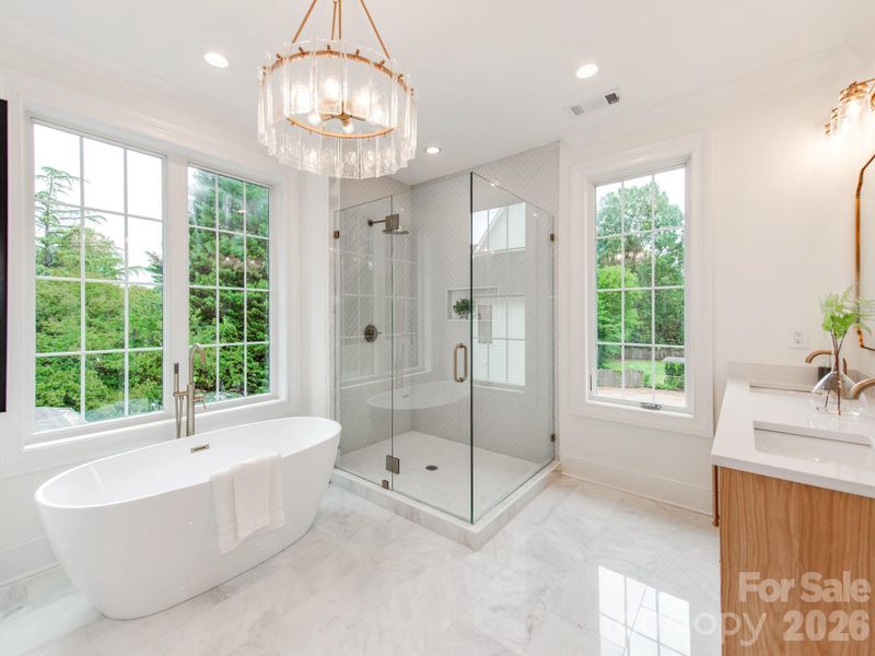 Furnished interior view inside a new home in , Charlotte (Image 35).
