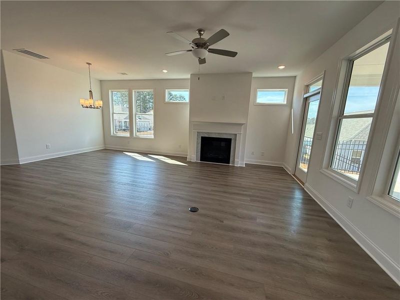 Spacious, unfurnished interior of a new home in , Hiram (Image 29).