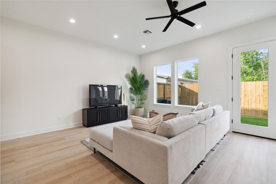 Furnished interior view inside a new home in , Houston (Image 25).