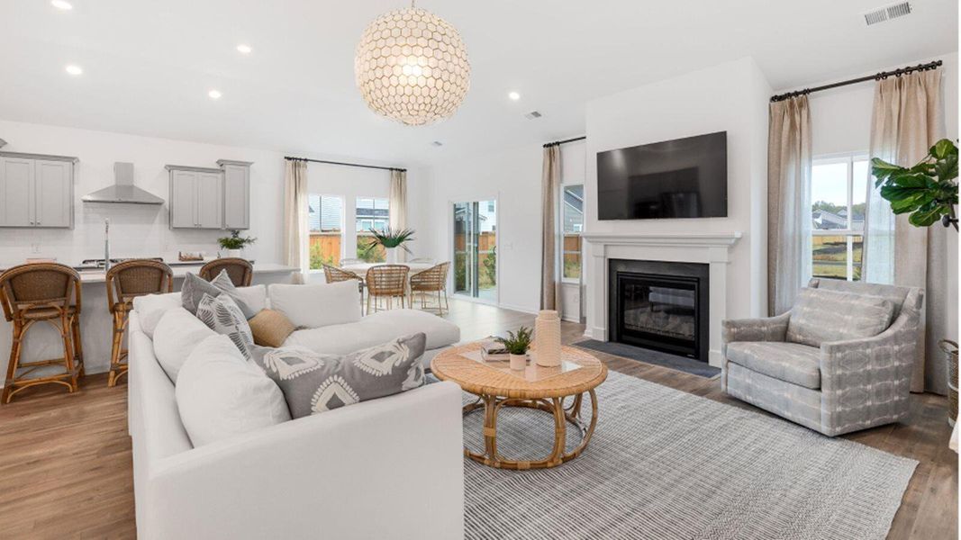 Furnished interior view inside a new home in Sweetgrass at Summers Corner, Summerville (Image 12).