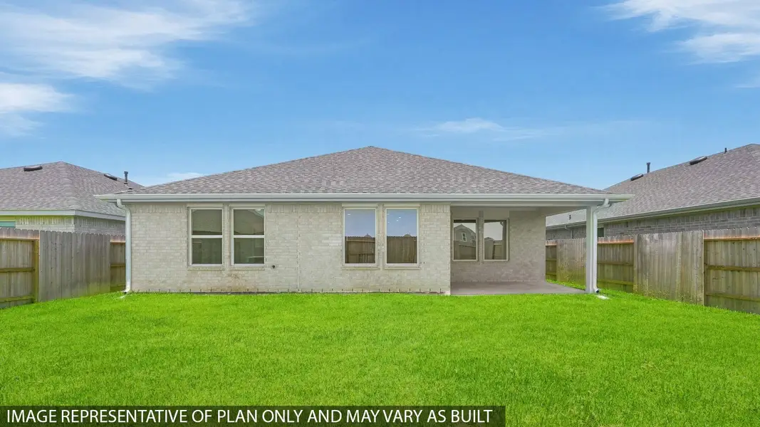 Exterior details and patio area of a home in Sunterra, Katy (Image 3).