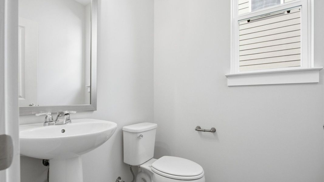 Powder Room with window Powder Room with window