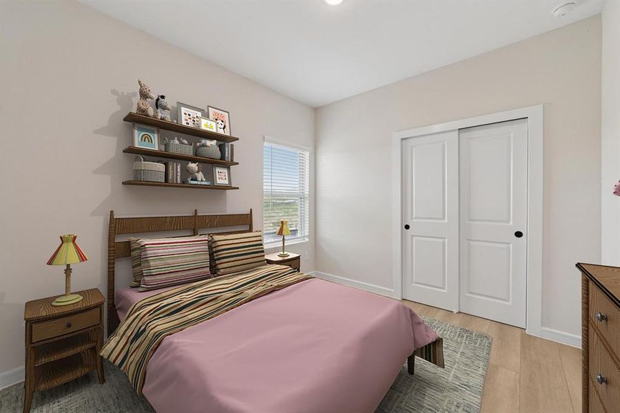 Furnished interior view inside a new home in Aspire at Noble Ridge, Howe (Image 4).