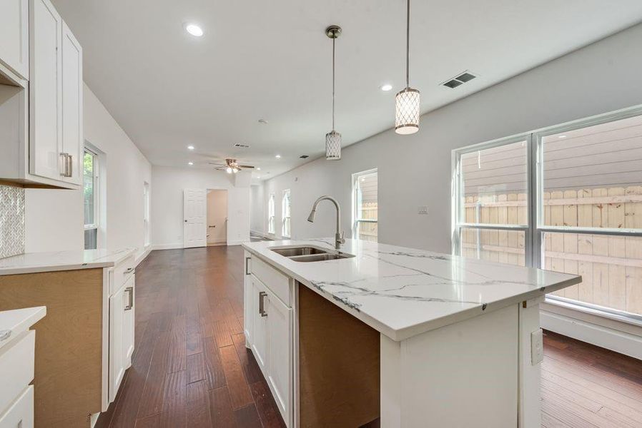 Furnished interior view inside a new home in , Dallas (Image 5).