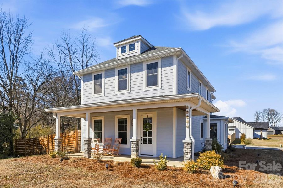 Exterior details and patio area of a home in , Albemarle (Image 24). Exterior details and patio area of a home in , Albemarle (Image 24).