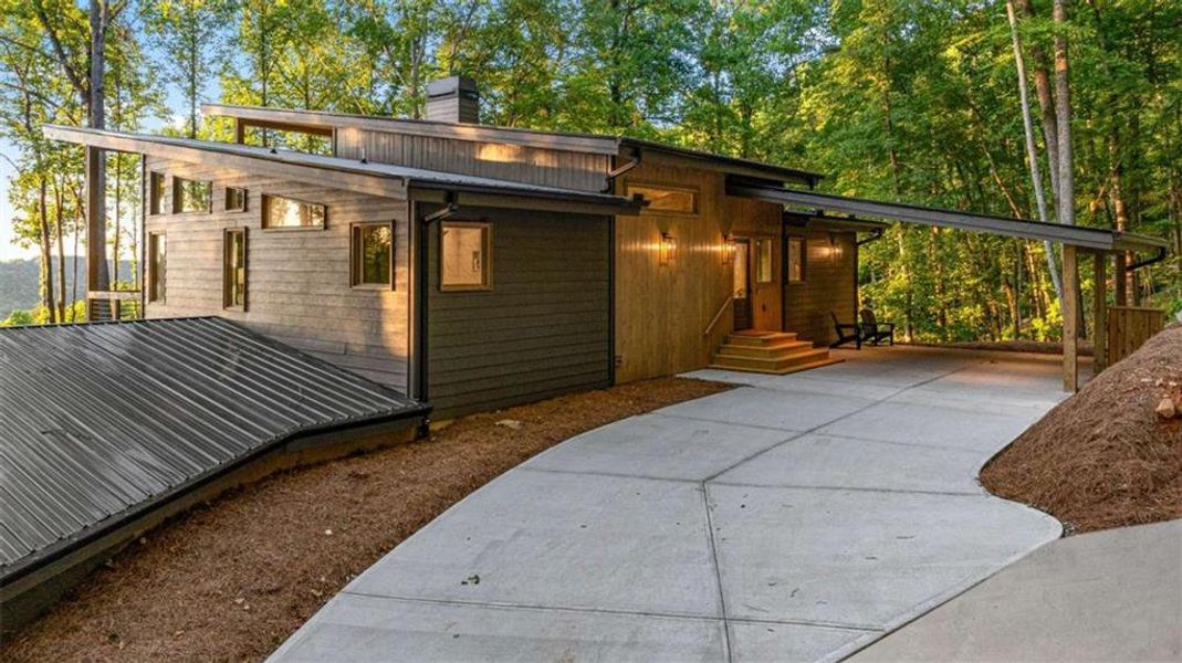 Exterior details and patio area of a home in , Blue Ridge (Image 3). Exterior details and patio area of a home in , Blue Ridge (Image 3).