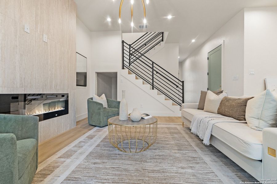 Furnished interior view inside a new home in , San Antonio (Image 34).