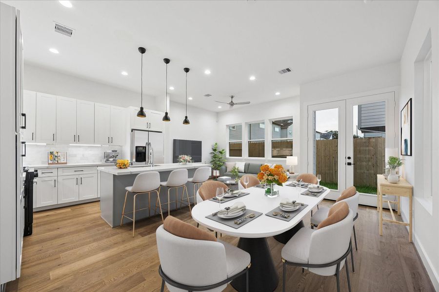 Furnished interior view inside a new home in , Houston (Image 33).