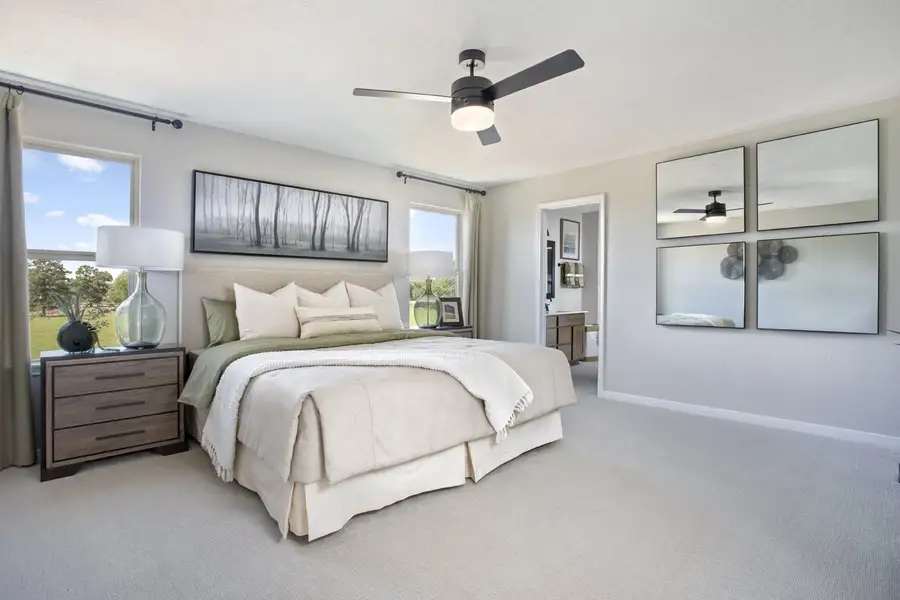 Representative furnished interior of a home built from the 1780 by KB Home in Sagecrest Trails, Conroe (Image 4).