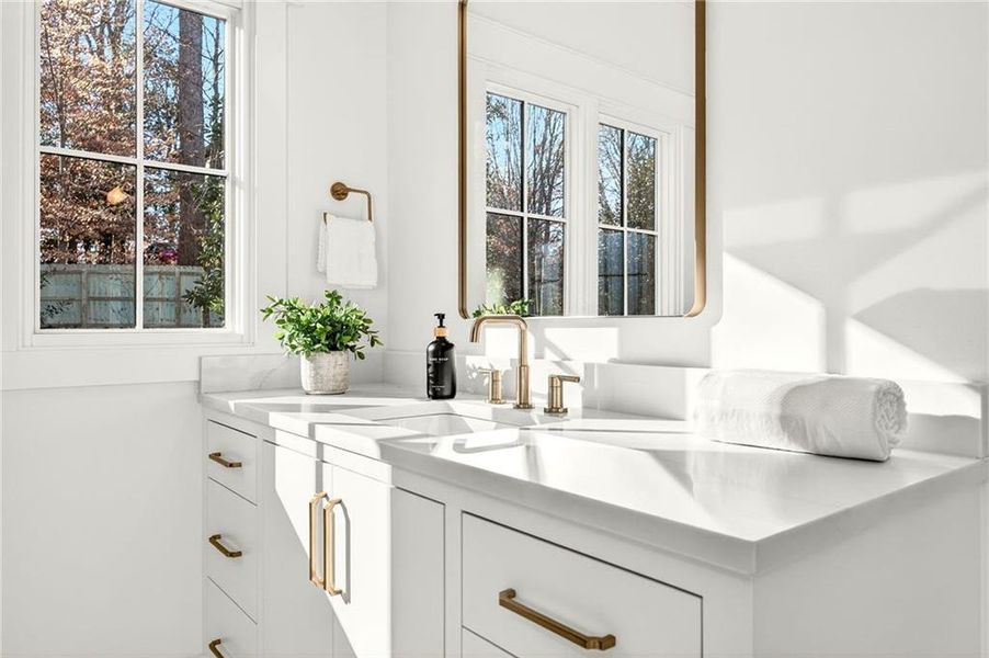 Furnished interior view inside a new home in , Atlanta (Image 8).