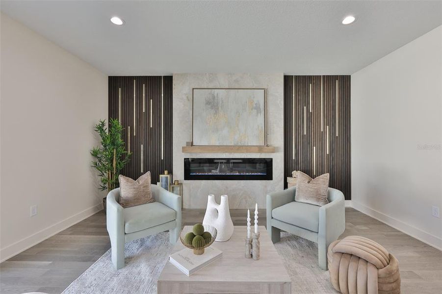 Furnished interior view inside a new home in , Tampa (Image 33).