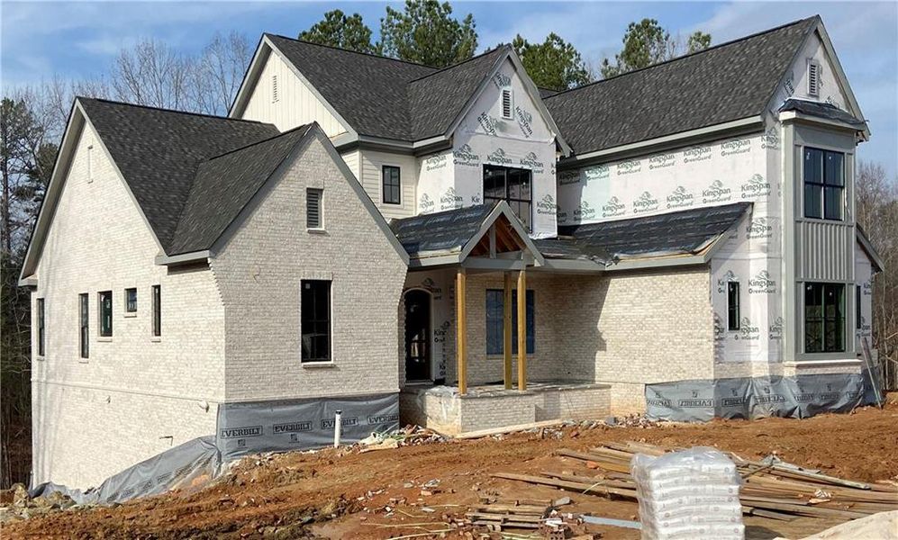 In-progress construction of a new home in , Acworth, GA (Image 6).