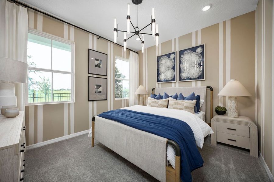 Representative furnished interior of a home built from the Cape by Risewell Homes in Marion Ridge, Haines City (Image 13).