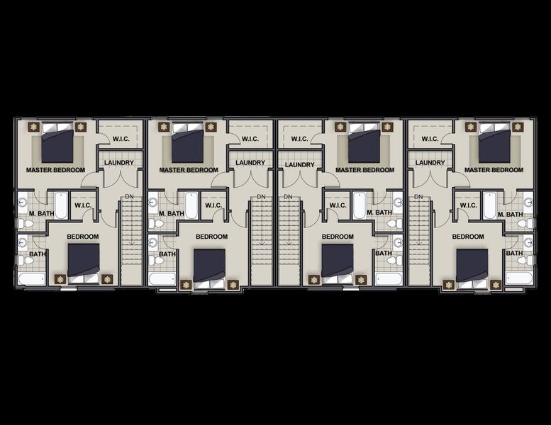2D floor plan layout for the Whitfield by Riverstone Construction, LLC in The Nassau, Chattanooga, TN (Image 3).