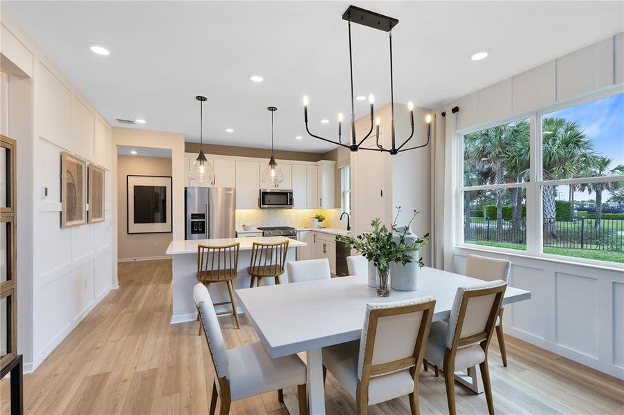Furnished interior view inside a new home in Del Webb Twin Lakes, St. Cloud (Image 7).