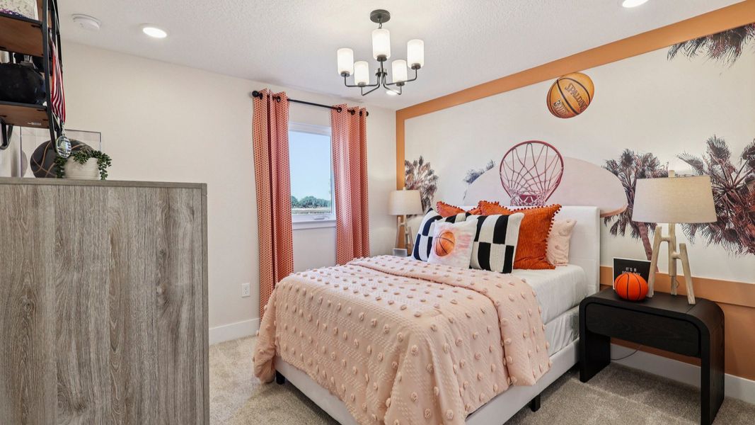 The Mangrove Model Floorplan Third Bedroom by DRB Homes