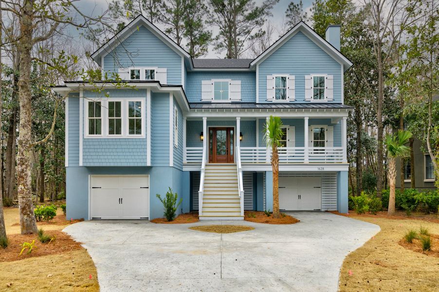 Front exterior of a new home in , Johns Island, SC, highlighting curb appeal (Image 26). Front exterior of a new home in , Johns Island, SC, highlighting curb appeal (Image 26).