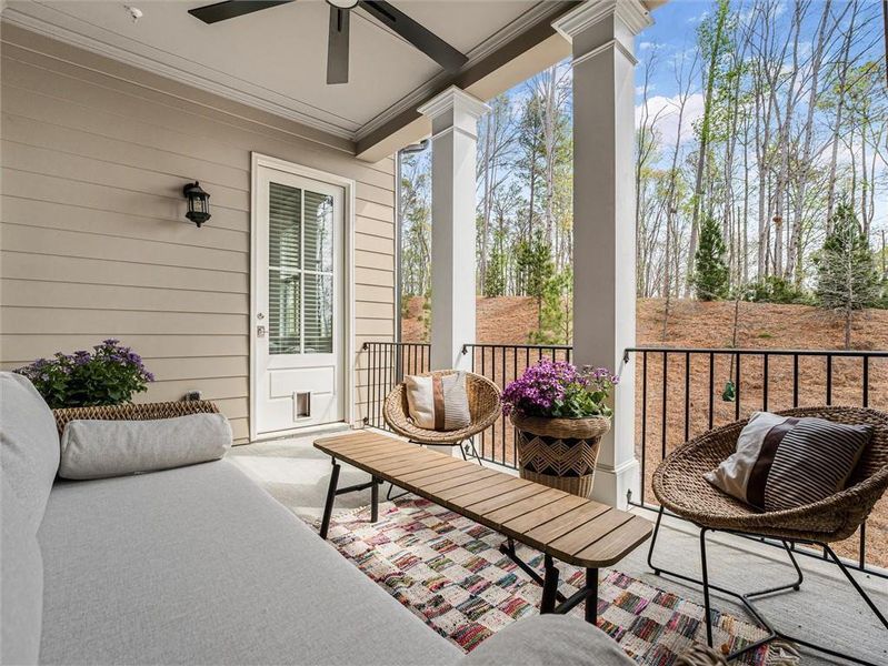 Exterior details and patio area of a home in , Peachtree Corners (Image 23). Exterior details and patio area of a home in , Peachtree Corners (Image 23).
