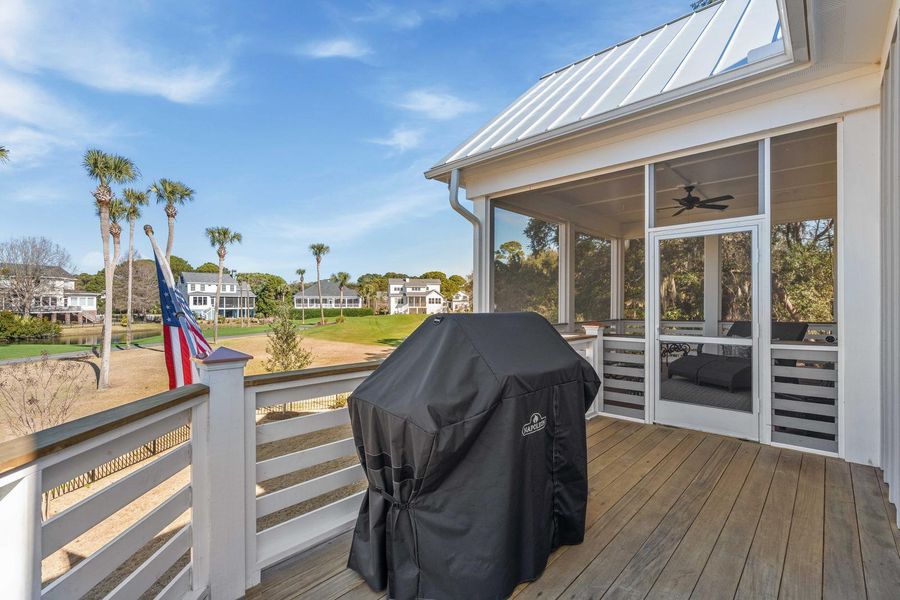 Exterior details and patio area of a home in , Johns Island (Image 28).