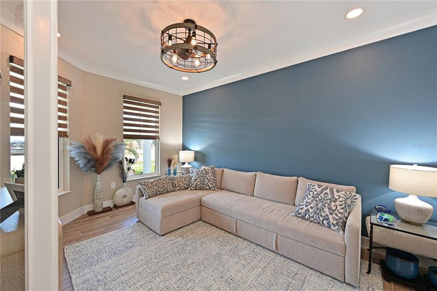 Furnished interior view inside a new home in LakeHouse Cove at Waterside, Sarasota (Image 12).