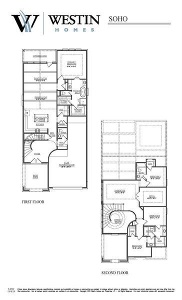 2D floor plan layout of this home in Cross Creek West, Fulshear, TX (Image 4).